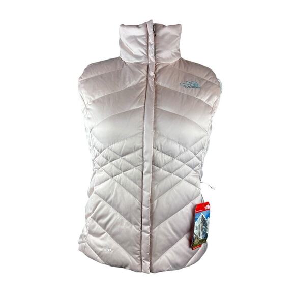 NWT The North Face Aconcagua Vest Purdy Pink Goose Down Full Zip Women's Medium - Picture 11 of 16